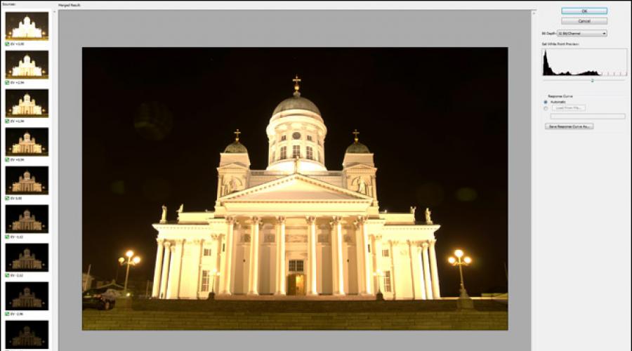 HDR с помощью Adobe Photoshop.