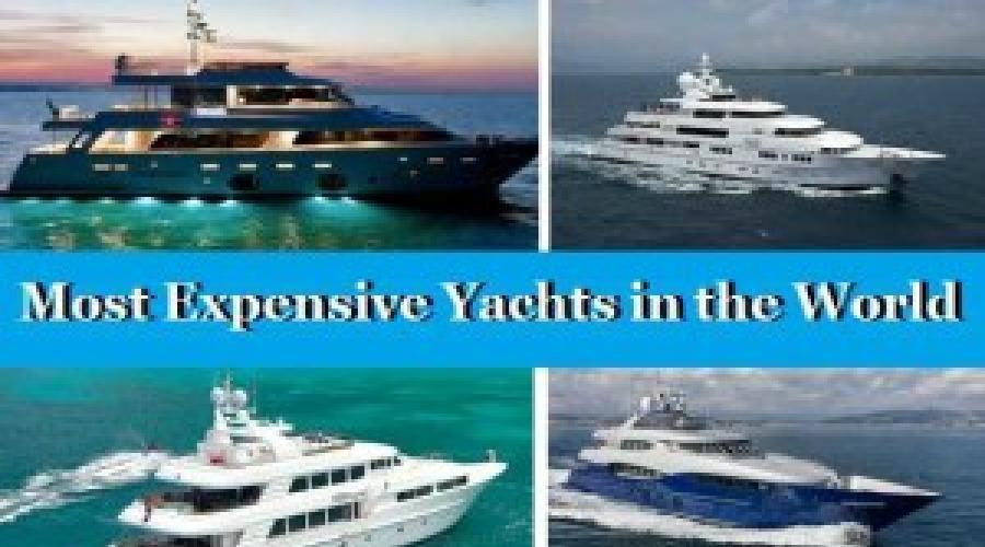 Qui possède les yachts les plus chers du monde.  Les yachts les plus luxueux du monde (10 photos)