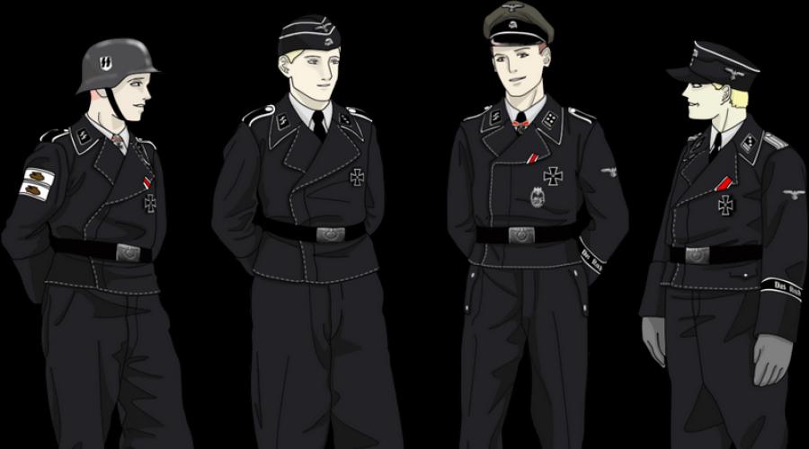 Bretelles fascistes.  Grades d'officier dans l'Allemagne nazie