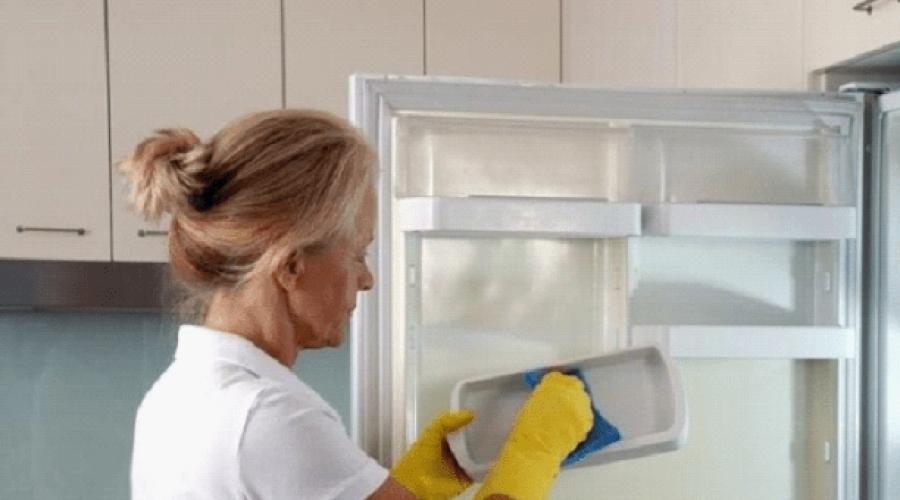 So reinigen Sie einen neuen Kühlschrank vor dem ersten Gebrauch.  So reinigen Sie einen Kühlschrank richtig und welche Produkte Sie verwenden. So wischen Sie einen neuen Kühlschrank ab.