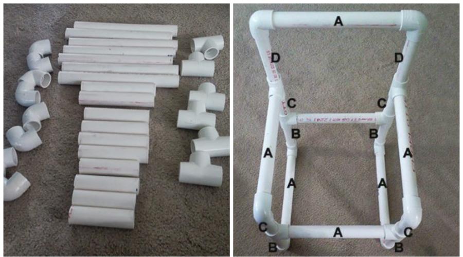 Babybett aus PVC-Rohren.  Welche Möbel können Sie mit Ihren eigenen Händen aus Kunststoffrohren herstellen?