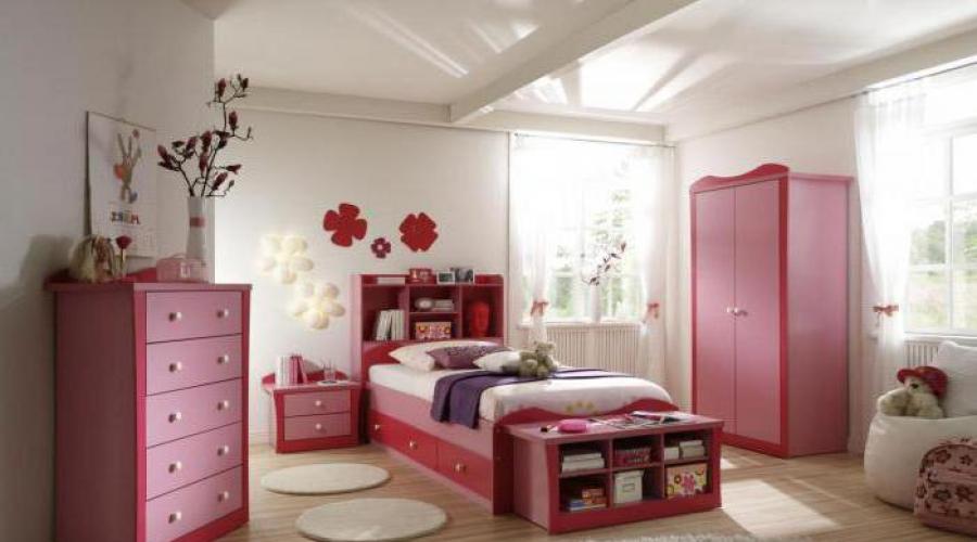 Interior dormitor pentru o fată.  Design de cameră pentru o fată Interior de dormitor pentru o fată