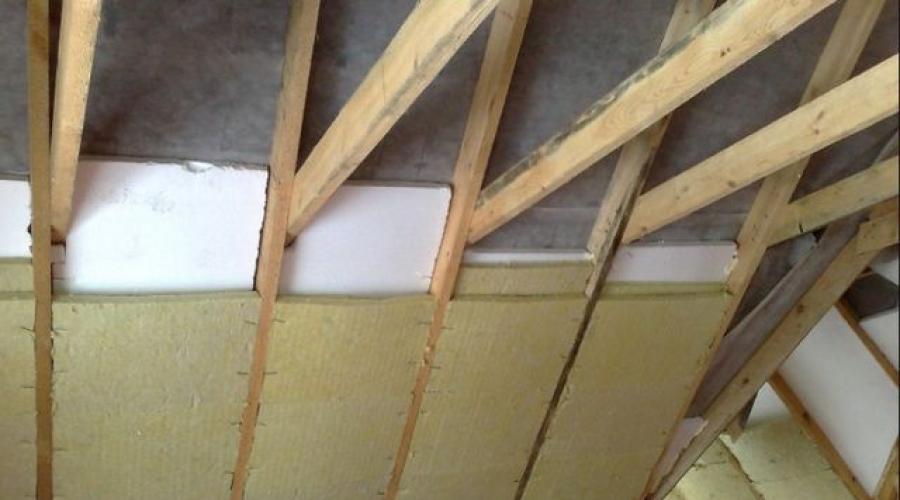 Dämmung für Dachböden auf Holzbalken.  Möglichkeiten zur Dämmung eines Dachbodens mit Holzbalken