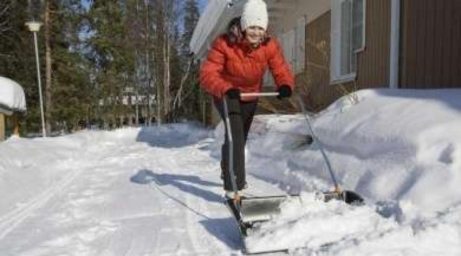 Самодельные скребки для уборки снега. Мир самоделок - скребок-отвал для снега на колесах