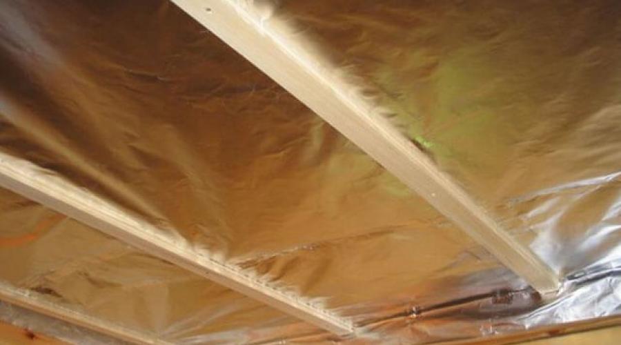 Nous isolons le plafond du dressing du grenier.  Isolation du plafond dans la baignoire : conseils pratiques
