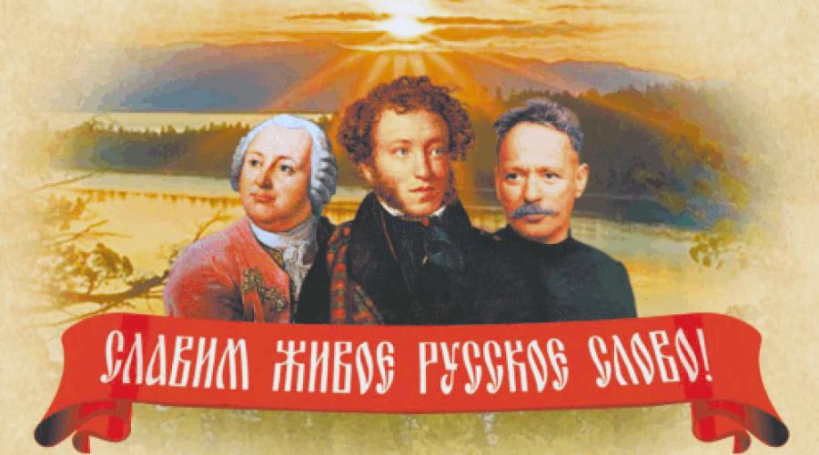 Declarație despre limba rusă a citatelor scriitorilor celebri.  Proverbe despre limba rusă a oamenilor mari
