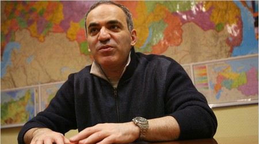 Garry Kasparov ChessPro.  Kasparov verbarg viele Jahre lang ein Familiengeheimnis