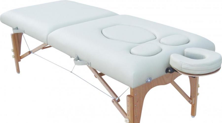 Dimensions du canapé pour massage longueur largeur.  Comment faire une bonne table de massage de vos propres mains?  Selon le critère de mobilité, les tables de massage sont divisées en deux catégories