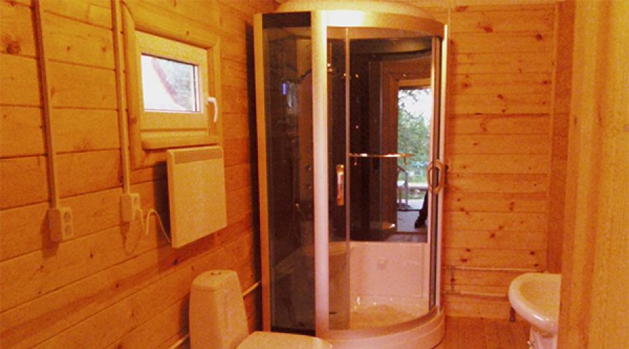 Cum se instalează o cabină de duș într-o casă privată.  Cum să faci o cameră de duș într-o casă de lemn Cum să amenajezi o cameră de duș într-o casă de lemn