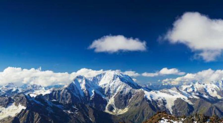 Unde sunt munții Caucazieni pe harta de contur.  Munții Caucaz sunt cei mai înalți din Europa: descriere, fotografie, video, Munții Caucaz pe hartă