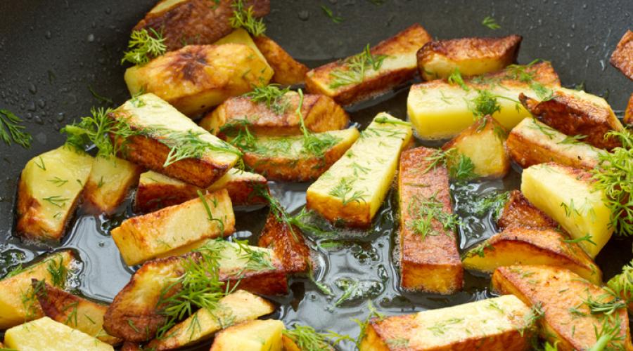 Жареная картошка с луком на сковороде. О тонкостях вкусно пожаренной картошки