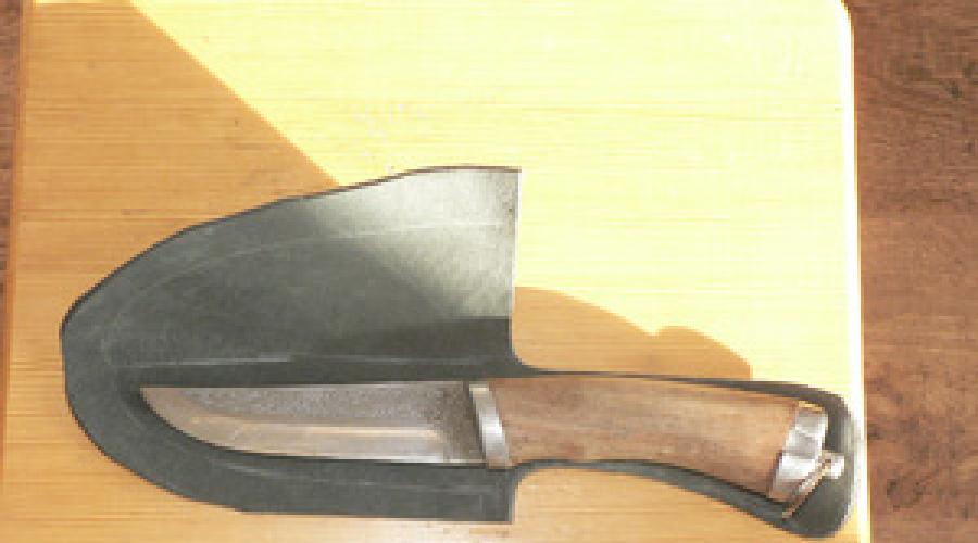 Die Scheide ist gefertigt.  Wie man eine Messerscheide aus verschiedenen Materialien herstellt