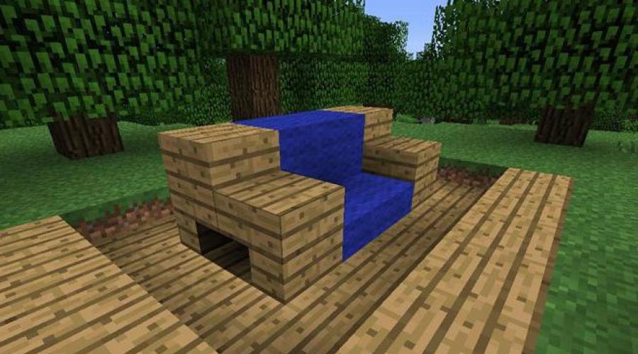 Comment fabriquer un canapé dans Minecraft pour survivre.  Meubles de chambre modernes - Nouveaux meubles dans Minecraft