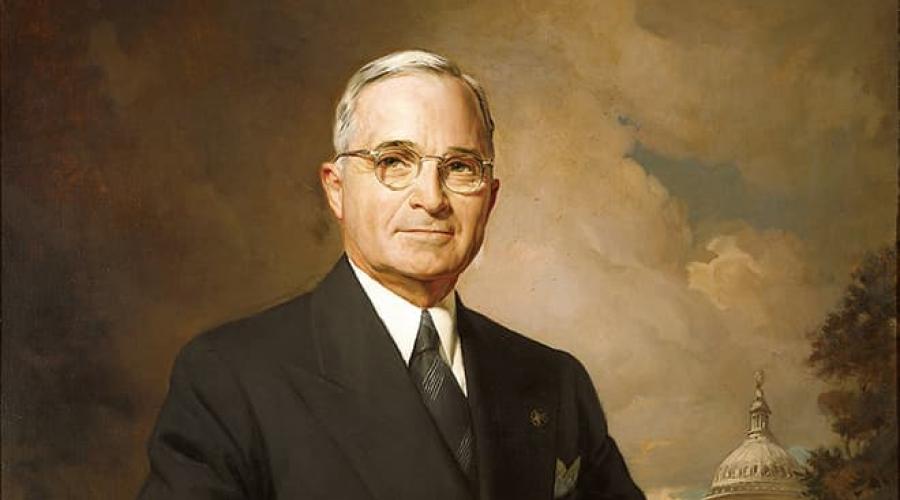 Truman, Harry.  Präsident Harry Truman