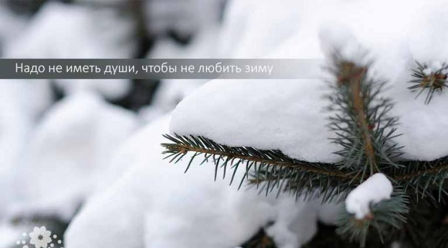 Interessante Zitate über den Winter.  Frost und Sonne, ein wunderschöner Tag: eine Auswahl an Statusmeldungen und Zitaten zum Thema Winter