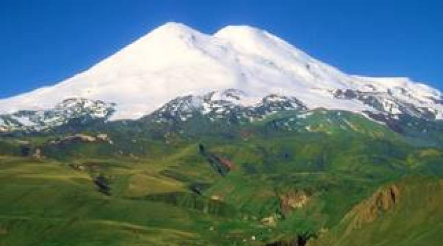 Наивысшей точкой кавказских гор является гора казбек. Знаменитые горы россии и их высота