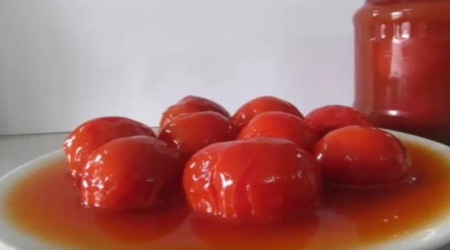 Tomates Yandex dans leur jus pour l'hiver.  Tomates dans leur jus pour l'hiver la meilleure recette