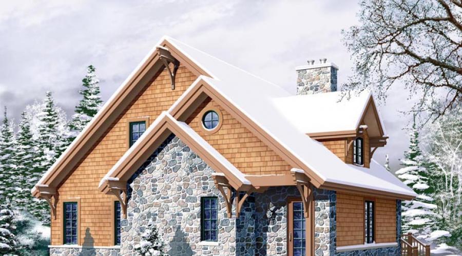 Landhausprojekte im alpinen Stil.  Gemütliches Einfamilienhaus im „Chalet“-Stil – Gestaltungsmöglichkeiten, Feinheiten der stilistischen Gestaltung