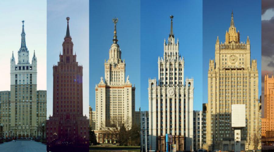 Все сталинские высотки фото с названиями