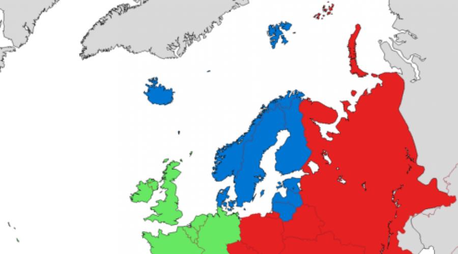 Карта европы с обозначением стран. Карта европы со странами крупно на русском языке