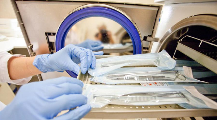 Sterilisation chirurgischer Instrumente Methoden zur Sterilisation chirurgischer Instrumente.  Thermische Methoden zur Sterilisation medizinischer Instrumente