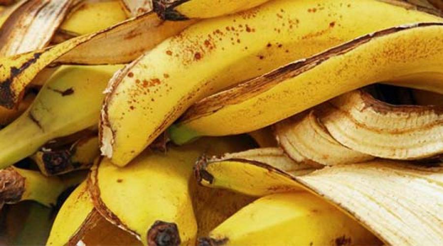 Bananenschalendünger: eine ungewöhnliche Verwendung für ein bekanntes Produkt.  Wie man aus Bananenschalen Dünger für Zimmerpflanzen herstellt, Vorteile und Zubereitungsmethoden Bananentinktur zum Gießen von Zimmerblumen