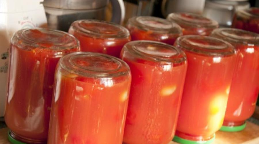 Очищенные томаты в собственном соку на зиму. Рецепт: помидоры в собственном соку