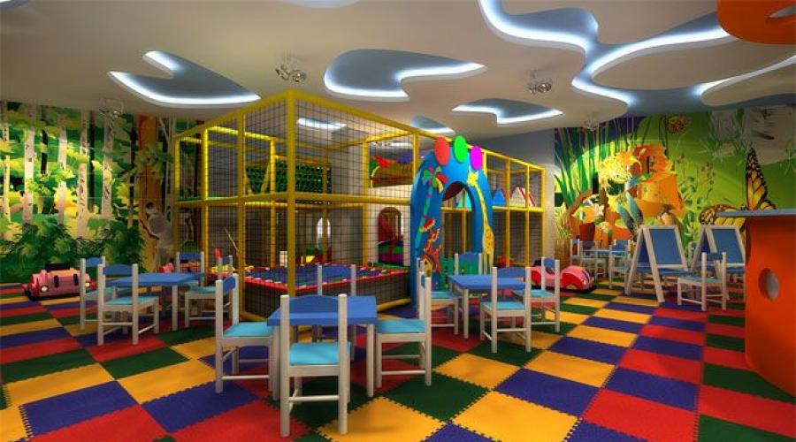 Conditions requises pour ouvrir une salle de jeux.  Comment concevoir au mieux une salle de jeux pour enfants: idées de design d'intérieur
